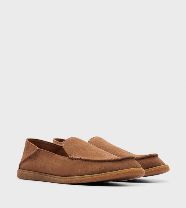 Clarks  Shoes - Brown Casual Slip-ons