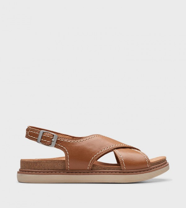 Clarks Clarks - Tan Flat Sandals