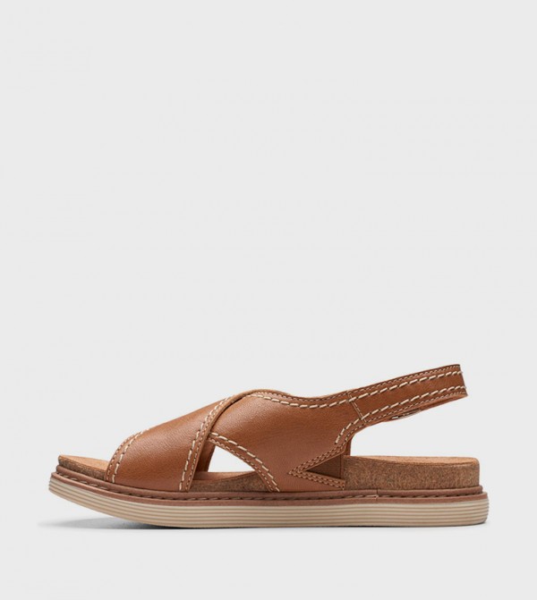 Clarks Clarks - Tan Flat Sandals