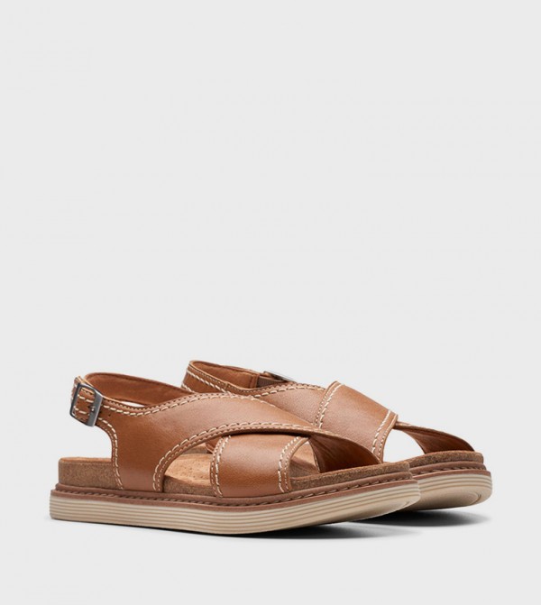 Clarks Clarks - Tan Flat Sandals