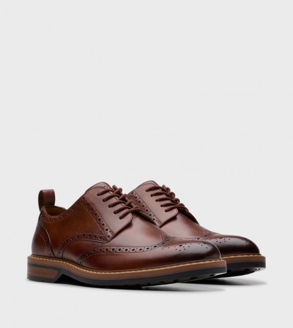 Clarks Clarks - Tan Formal Lace-Up Shoes