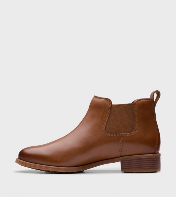 Clarks  Boots - Brown Ankle length Boots