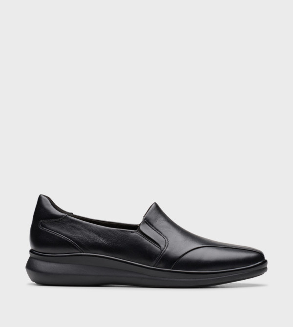 Clarks  Shoes - Black Casual Slip-ons