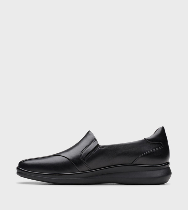 Clarks  Shoes - Black Casual Slip-ons