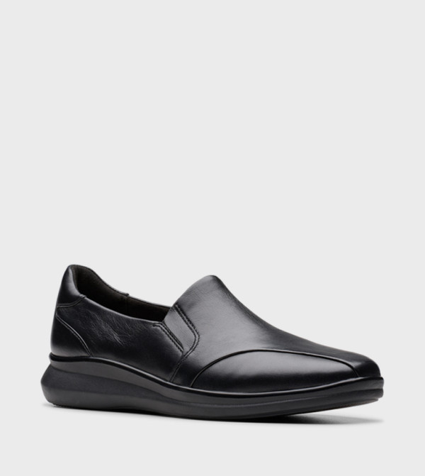 Clarks  Shoes - Black Casual Slip-ons