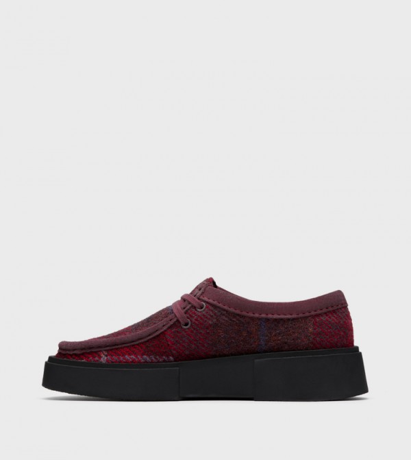 Clarks Shoes - Red Casual Slip-ons