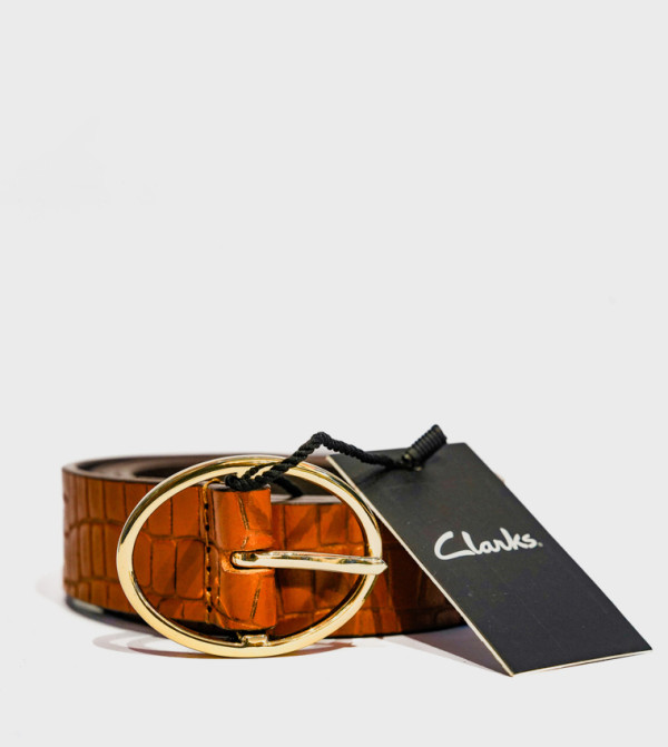 كلاركس   أحزمة - حنطي Leather Belts