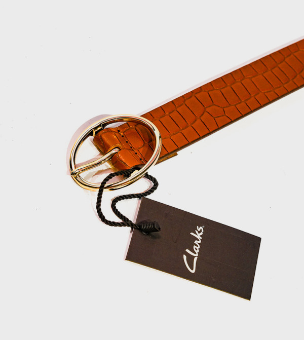 كلاركس   أحزمة - حنطي Leather Belts