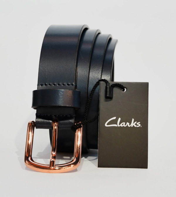 Clarks Belts - Navy Leather Belts