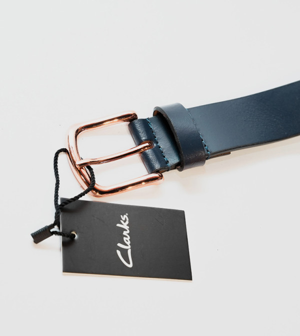 Clarks Belts - Navy Leather Belts