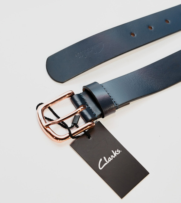 Clarks Belts - Navy Leather Belts