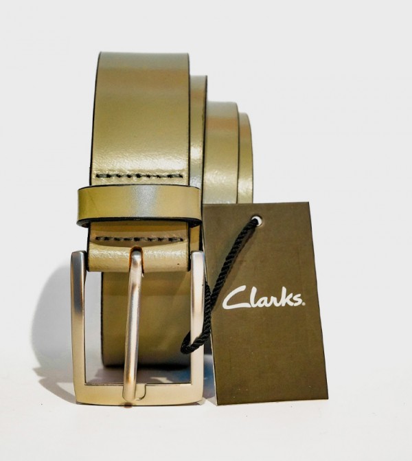 كلاركس أحزمة - كاكي Leather Belts