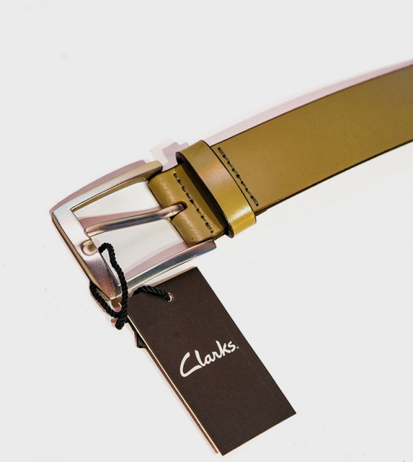 كلاركس أحزمة - كاكي Leather Belts