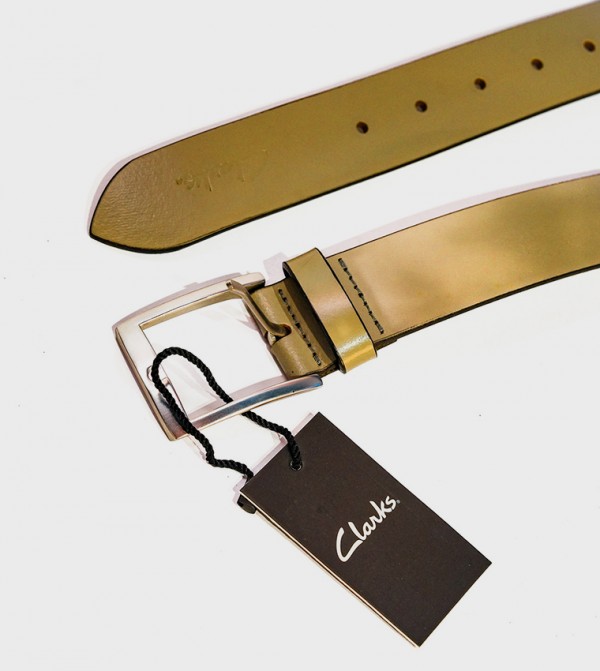 كلاركس أحزمة - كاكي Leather Belts