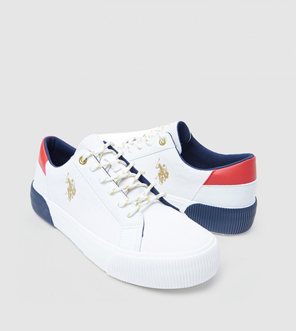 U.S. Polo Assn. U.S. POLO ASSN. - White Low Top