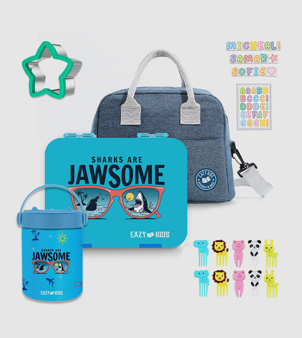 Eazy Kids Eazy Kids @ Sambox - Blue Lunch Bag Set