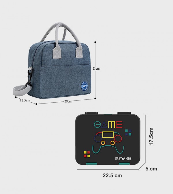 Eazy Kids Eazy Kids - Blue Lunch Bag Set