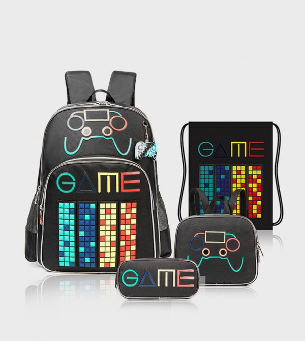 Eazy Kids Eazy Kids @ Sambox - Black Backpack Set