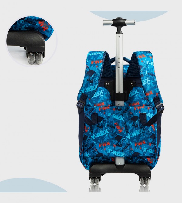 Eazy Kids Eazy Kids @ Sambox - Blue Trolley Backpack Set