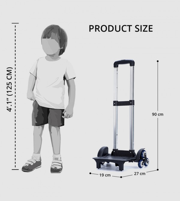 Eazy Kids Eazy Kids - Blue Trolley Backpack Set