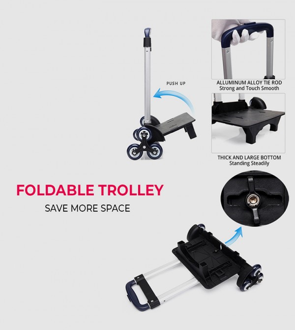Eazy Kids  Trolley Backpack - Blue Trolley Backpack