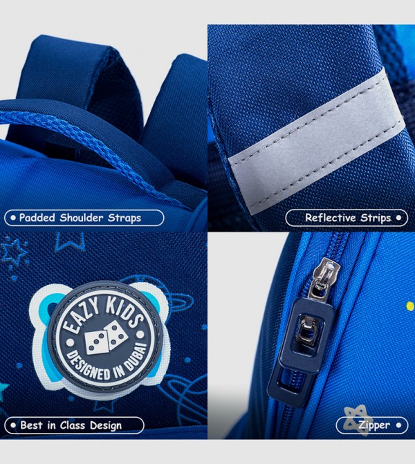 Eazy Kids  Trolley Backpack Set - Blue Trolley Backpack Set