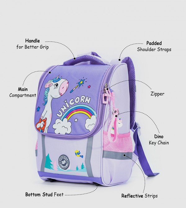Eazy Kids Eazy Kids @ Sambox - Purple Trolley Backpack Set