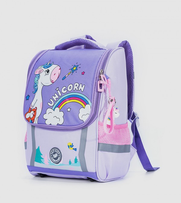 Eazy Kids Eazy Kids @ Sambox - Purple Trolley Backpack Set