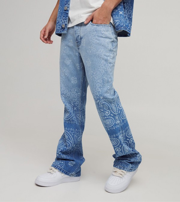 بوهو مان  ملابس - أزرق فاتح Slim Jeans
