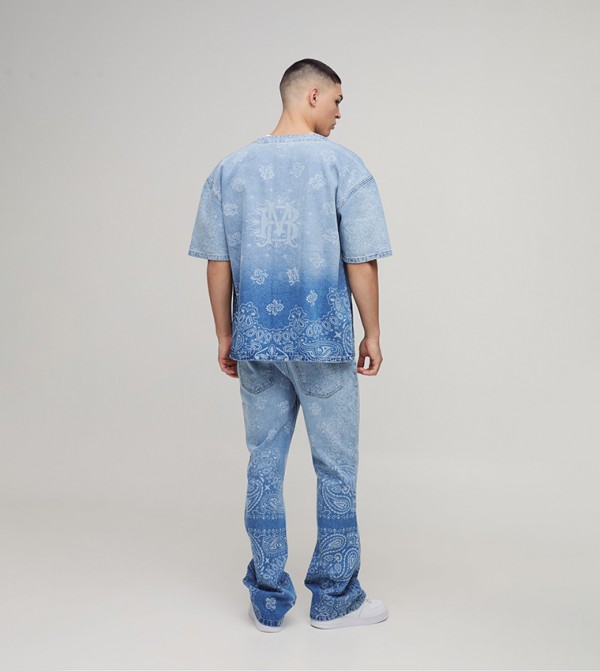 بوهو مان  ملابس - أزرق فاتح Slim Jeans