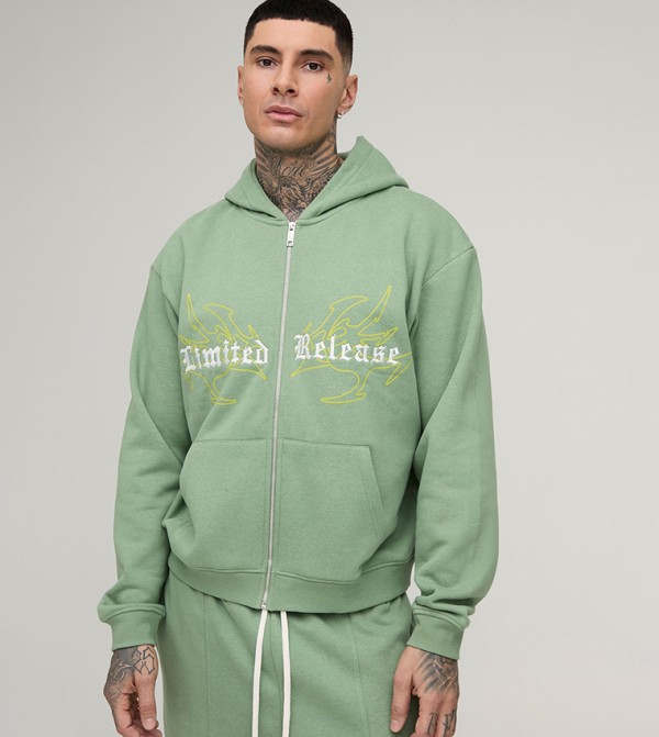 boohooMAN  Clothing Set - Green Co-Ord Set