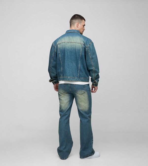 boohooMAN  Denim Jackets - Green Denim Jackets