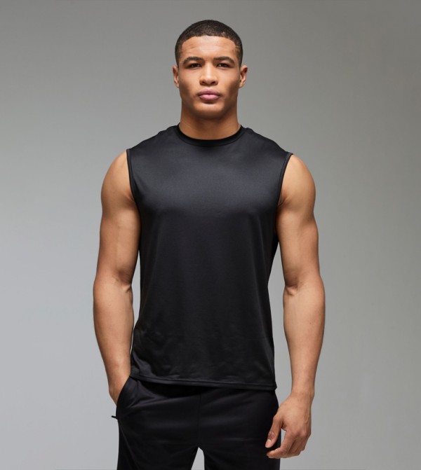 boohooMAN  Sportswear - Black T-Shirts & Vests