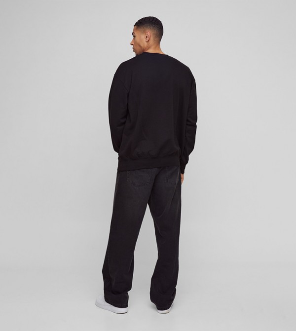 boohooMAN  - Black Sweatshirts