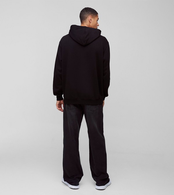 boohooMAN  Hoodies & Sweatshirts - Black Hoodies