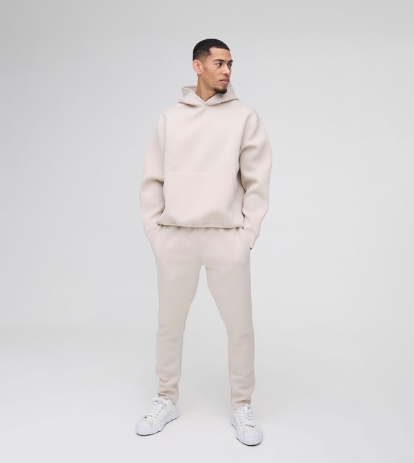 boohooMAN  Co-Ord Set - Beige Co-Ord Set