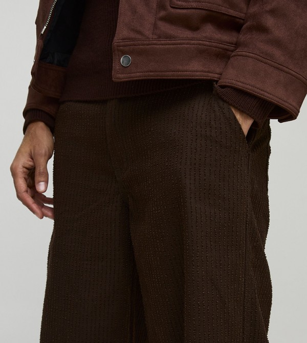boohooMAN  Pants & Chinos - Brown Casual Pants