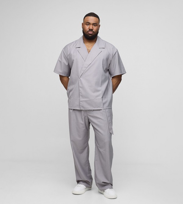 boohooMAN  - Grey Casual Pants