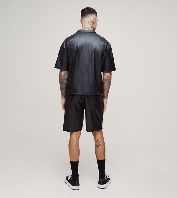 boohooMAN  uni-b - Black Casual Shorts