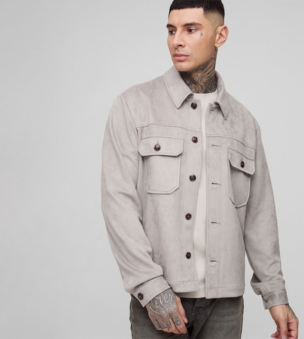 boohooMAN  - Grey Long Sleeves
