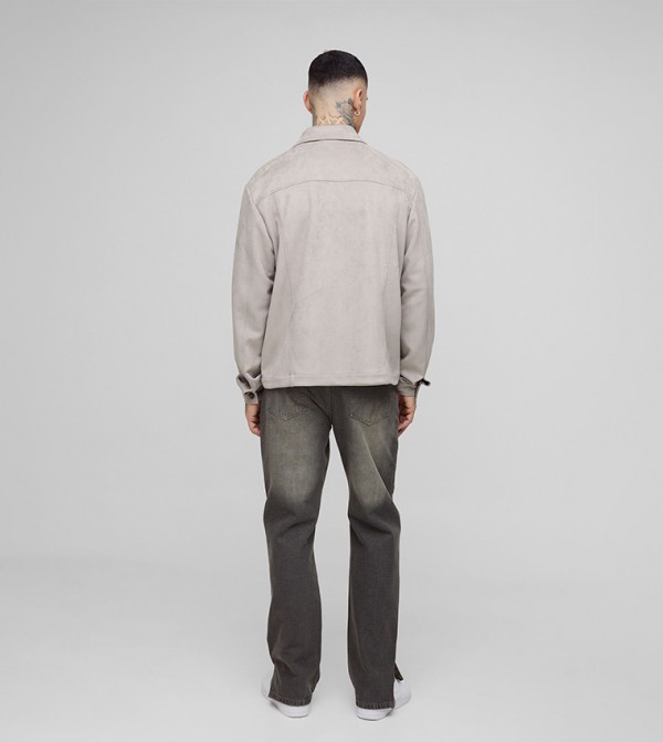 boohooMAN  - Grey Long Sleeves