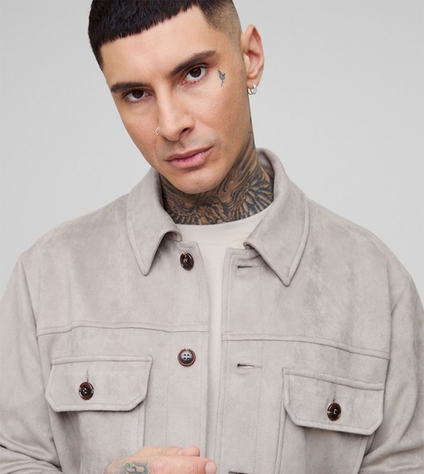 boohooMAN  - Grey Long Sleeves