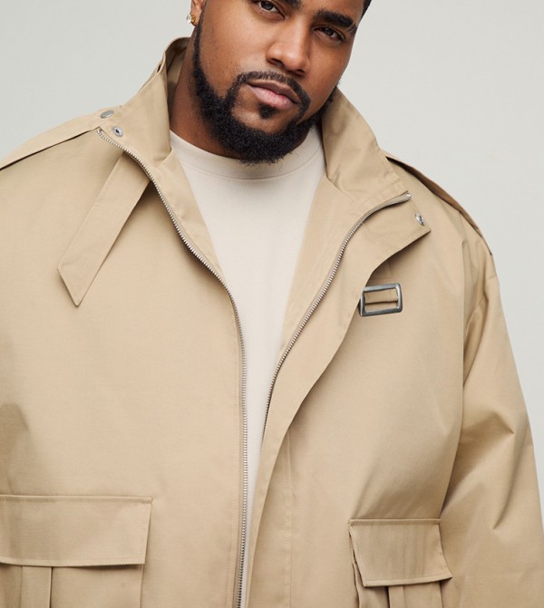 boohooMAN  Overcoats - STONE Overcoats