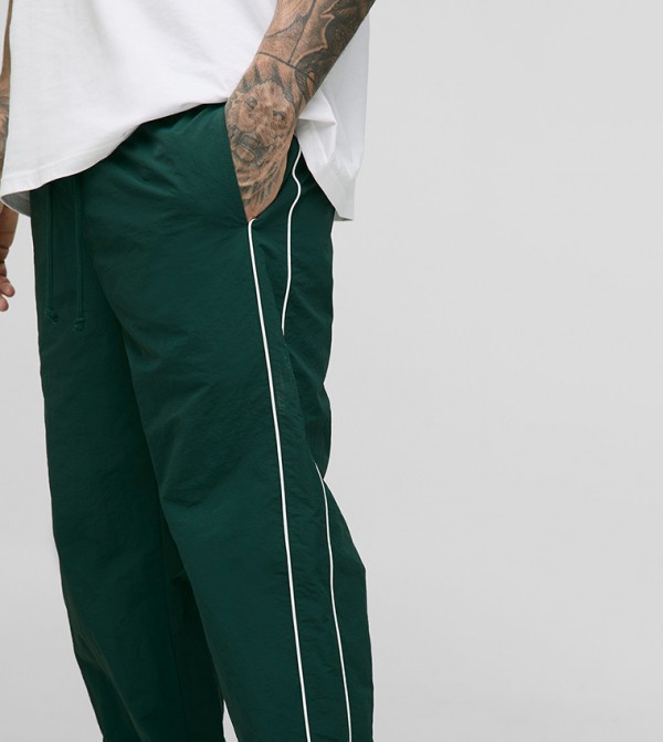 boohooMAN  Pants & Chinos - Green Casual Pants