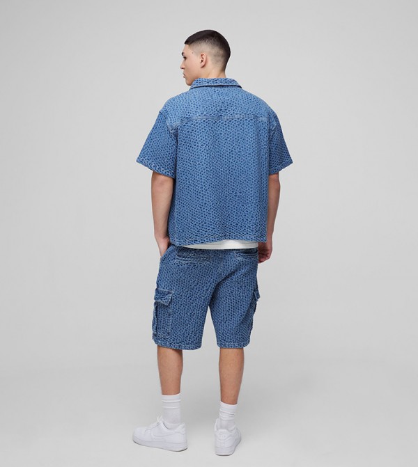 boohooMAN boohooMAN - Blue Denim shorts