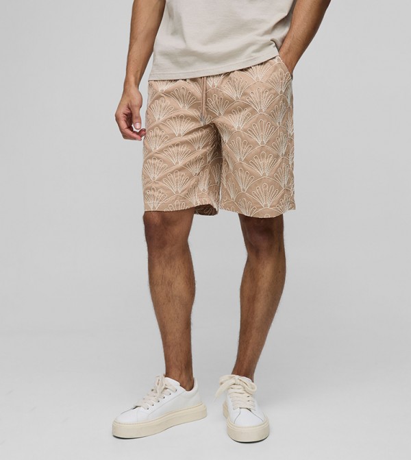 boohooMAN  - Taupe Casual Shorts