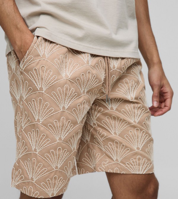 boohooMAN  - Taupe Casual Shorts