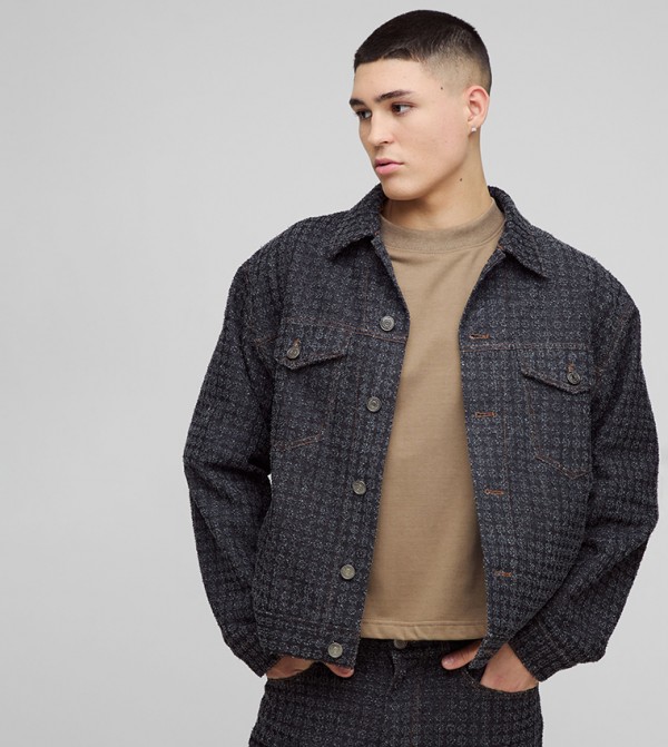 boohooMAN  Denim Jackets - Black Denim Jackets