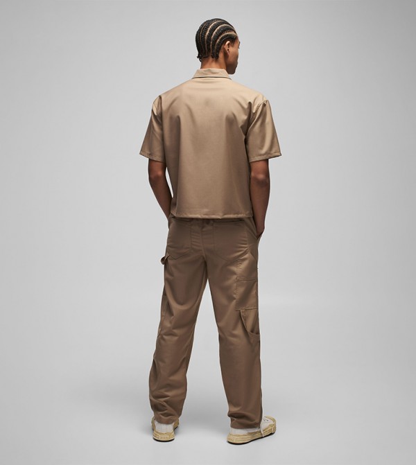 boohooMAN  Shirts - Brown Short Sleeves