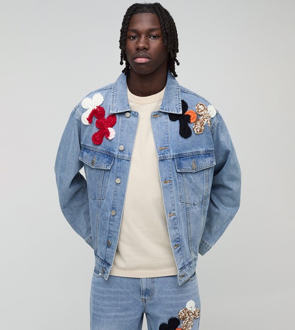 boohooMAN  Denim Jackets - Light Blue Denim Jackets